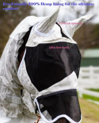 fly veil with nose